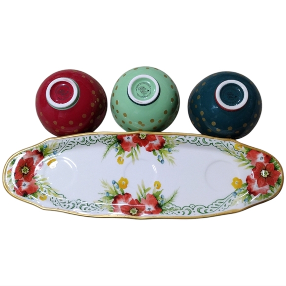 The Pioneer Woman Garland Ceramic Condiment 4 Piece Set - Picture 2 of 12